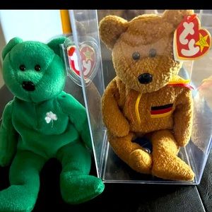 Ty authentic Erin and Germania beani babies